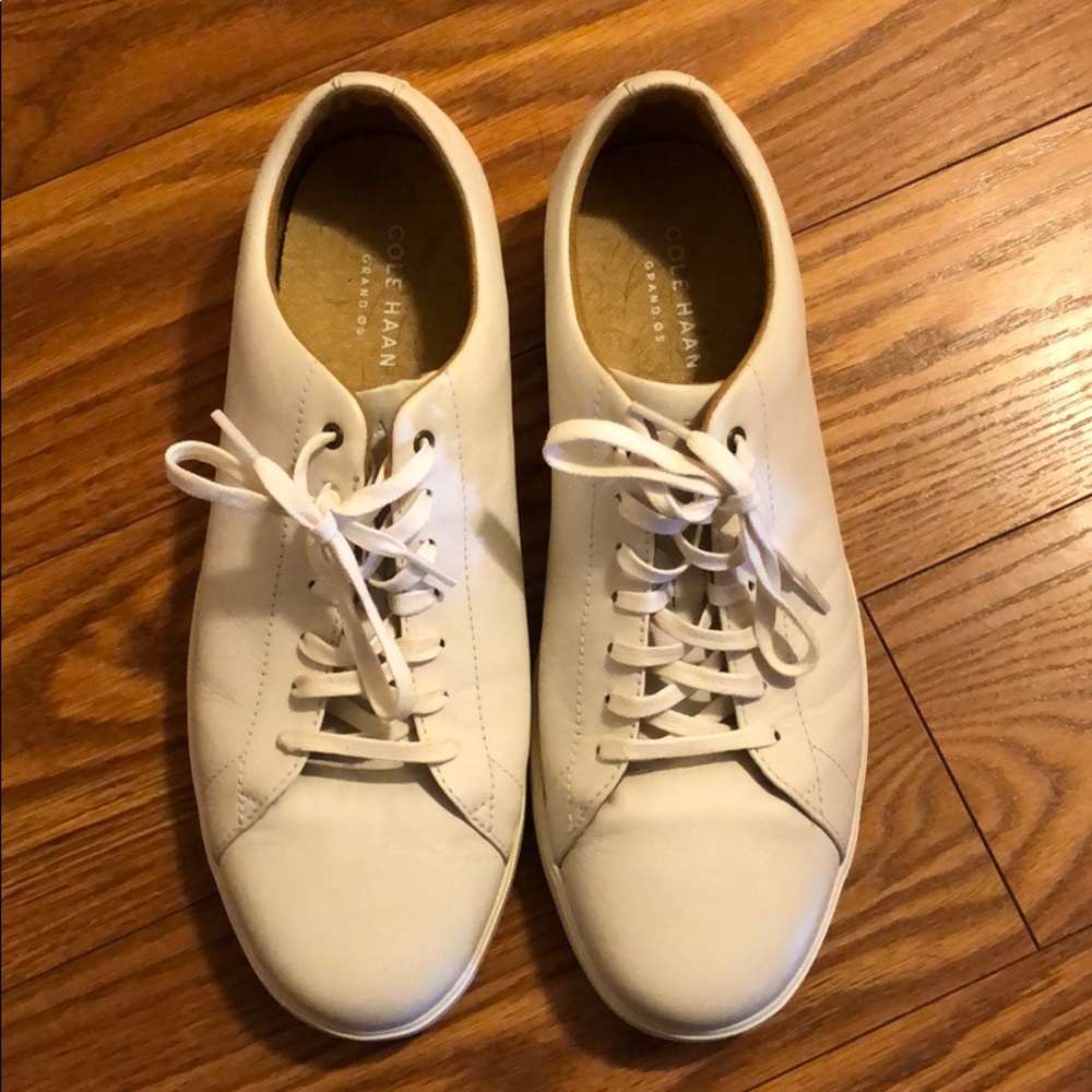 Cole Haan Men’s White Canvas Shoe Size 10